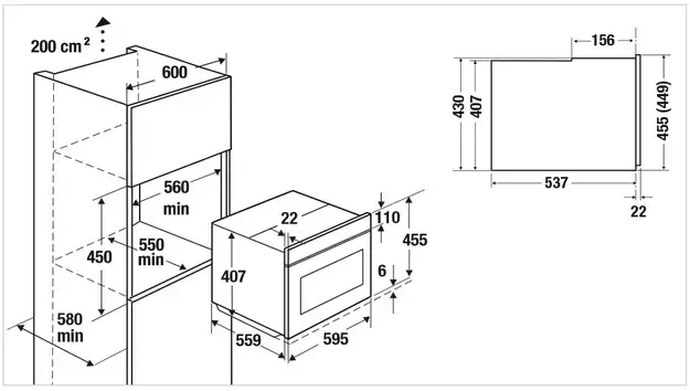 Компактный духовой шкаф с микроволнами Kuppersbusch CBM 6550.0 W