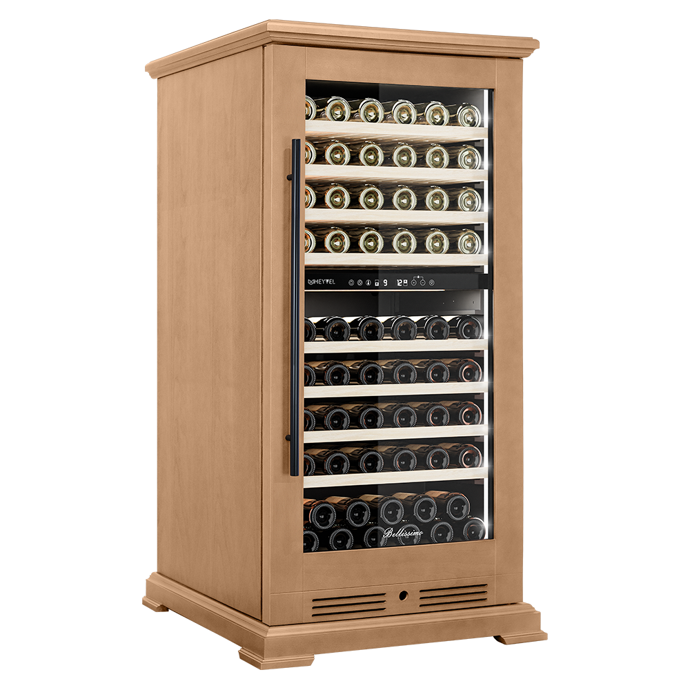 Винный шкаф компрессорный отдельностоящий Meyvel MV99PRO-KBT2 (Натуральный бук)